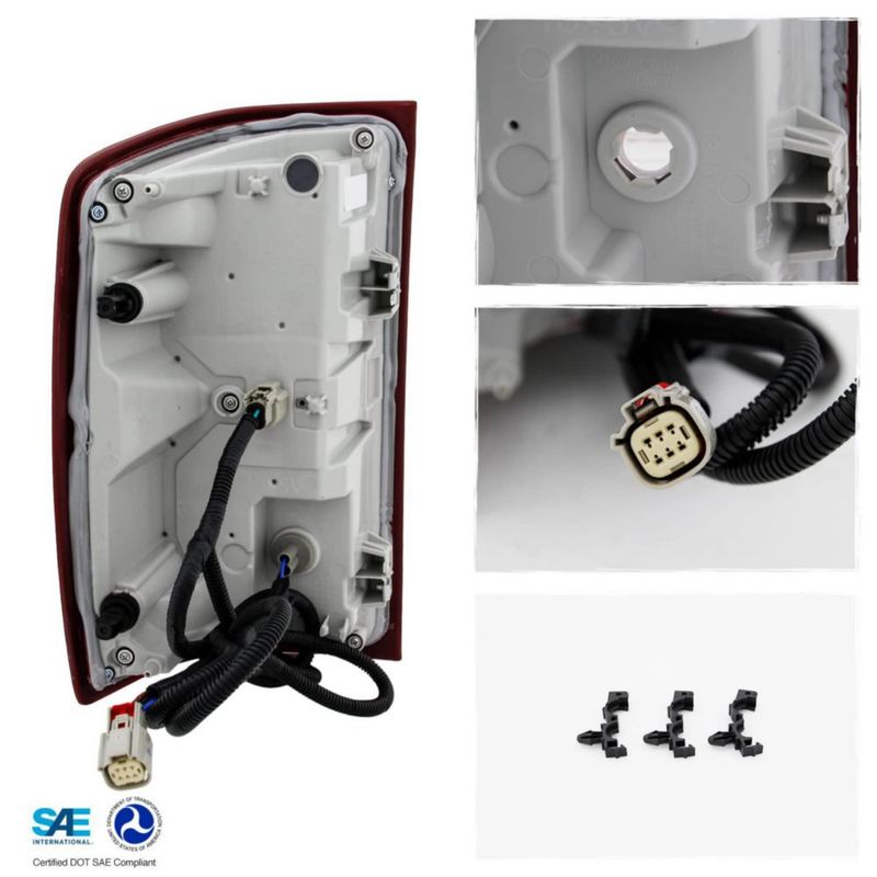 Luz trasera AKKON para Chevrolet Silverado 1500 LTZ 2016-2018 (lado derecho)