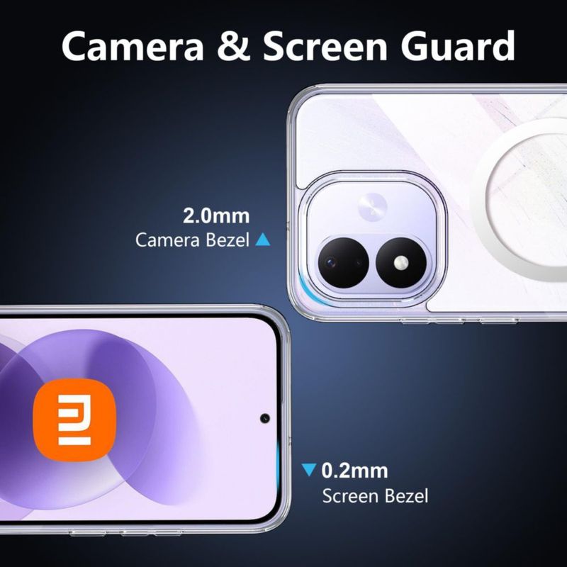 Funda magnética de PC para Redmi Note 17 4G/5G Suttkue