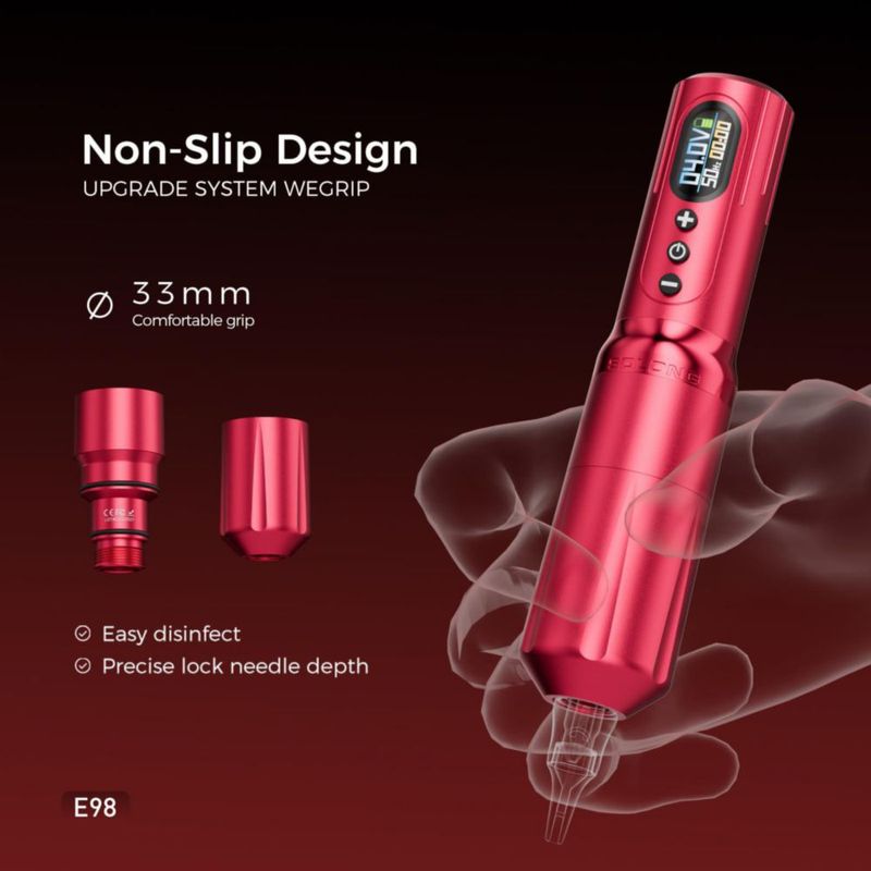 Kit inalámbrico de máquina de tatuaje Solong Tattoo 2000 mAh