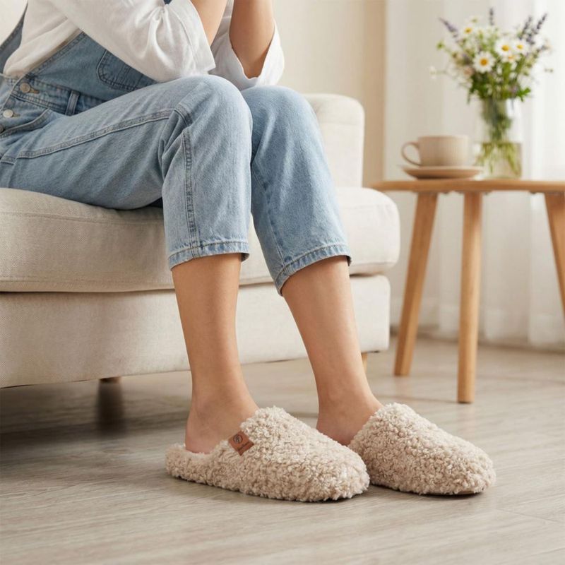 Pantufla EverFoams Caqui 24-25 cm con Espuma de Memoria