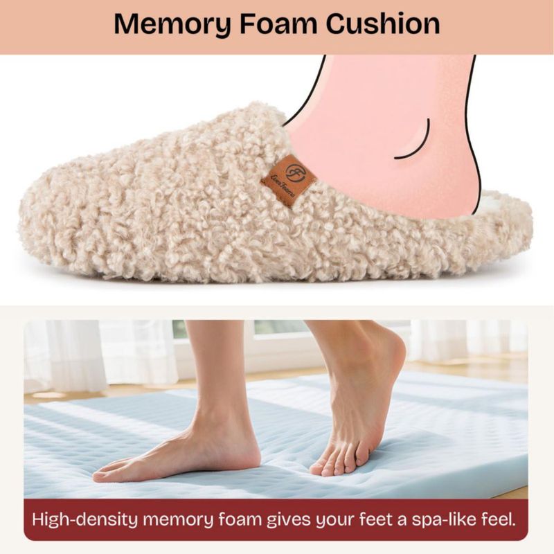 Pantufla EverFoams Caqui 24-25 cm con Espuma de Memoria
