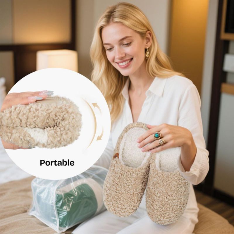 Pantufla EverFoams Caqui 24-25 cm con Espuma de Memoria