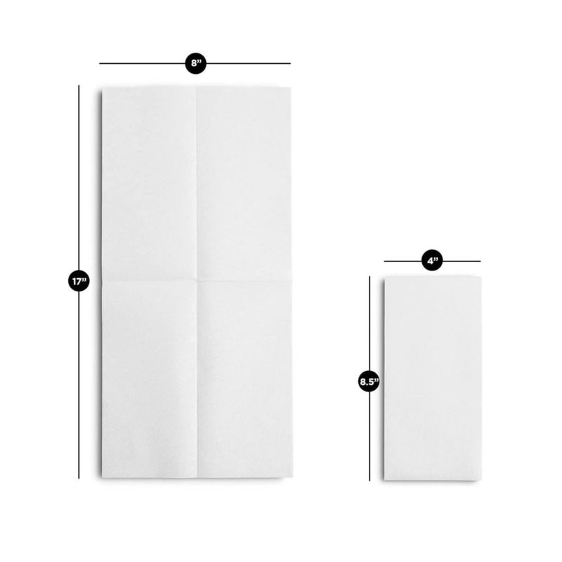 Toallas de mano BloominGoods pack de 1500 unidades con tacto de lino 20 x 43 cm