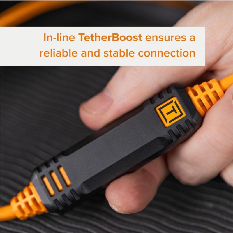 Cable Tether Tools TetherPro Optima 10G USB 46 m en ángulo recto