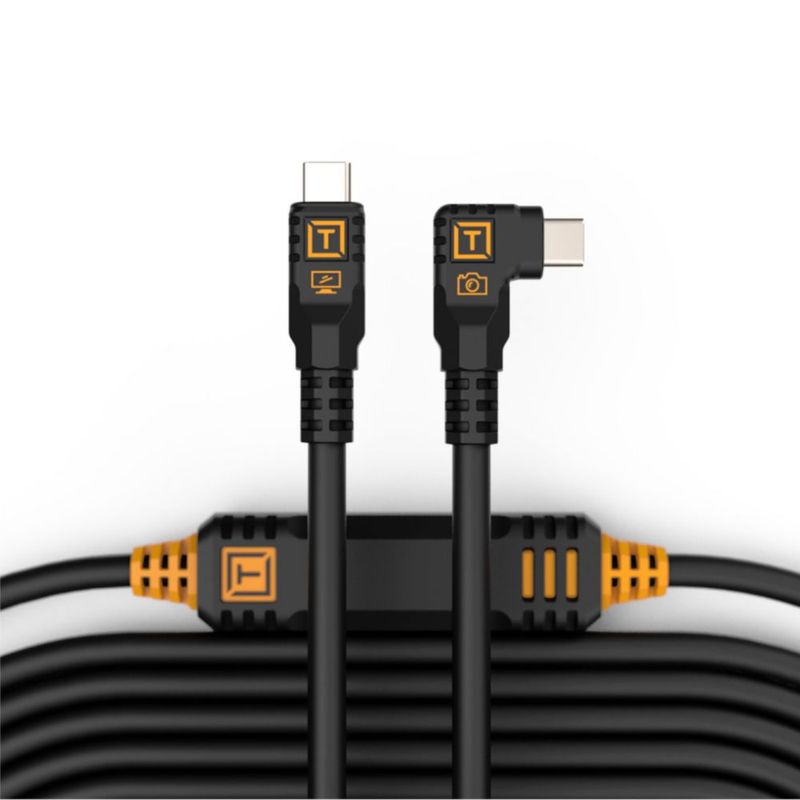 Cable Tether Tools TetherPro Optima 10G USB 46 m en ángulo recto