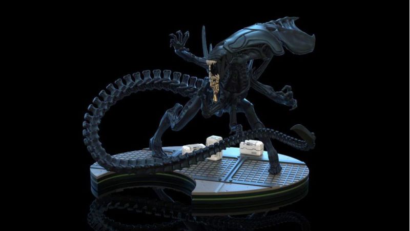 Diorama QMx Aliens Alien Queen Q-FIG MAX Elite de 15 cm de altura