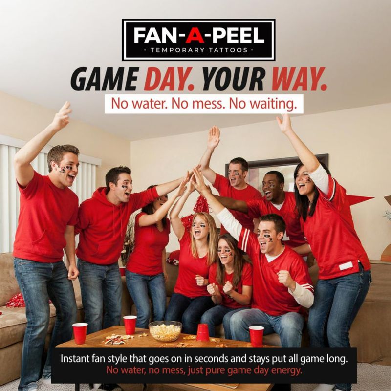Tatuajes temporales FAN-A-PEEL impermeables pegar y despegar