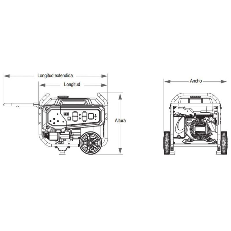 GENERADOR A GASOLINA 4500W GP3600 GENERAC