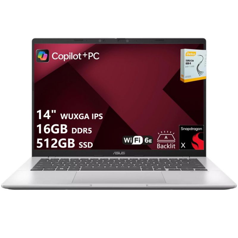 Portátil ASUS Vivobook 14 Snapdragon X 16 GB 512 GB SSD