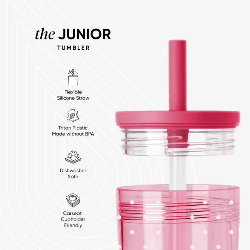 Vaso para Niños Pequeños Simple Modern 355 ml con Diseño de Lunares