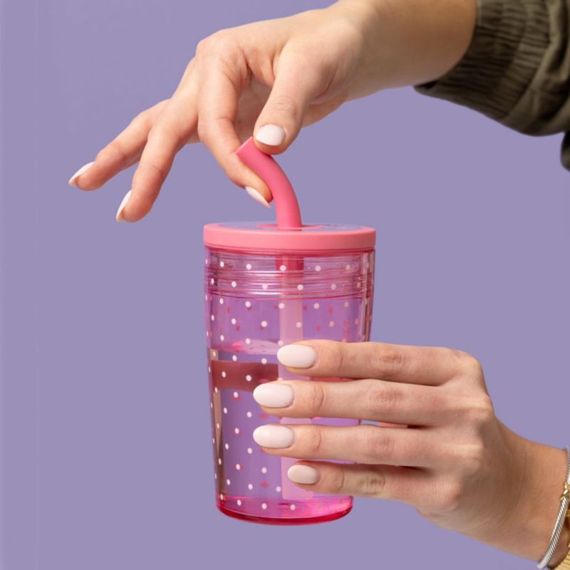 Vaso para Niños Pequeños Simple Modern 355 ml con Diseño de Lunares