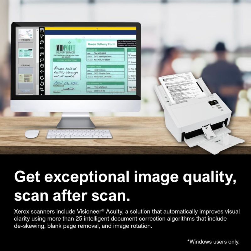 Escáner de documentos Visioneer Xerox D50 dúplex 70 ppp ADF