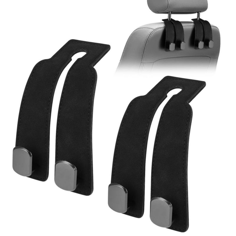 Ganchos para Reposacabezas de Coche NovcenStar de Gamuza Capacidad 23 kg