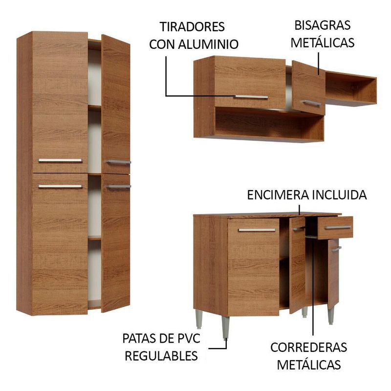 Cocina integral completa modular madesa emilly fit 229 mm 03