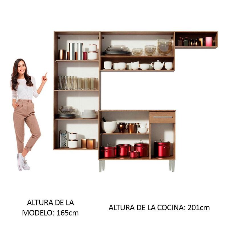 Cocina integral completa modular madesa emilly fit 229 mm 03