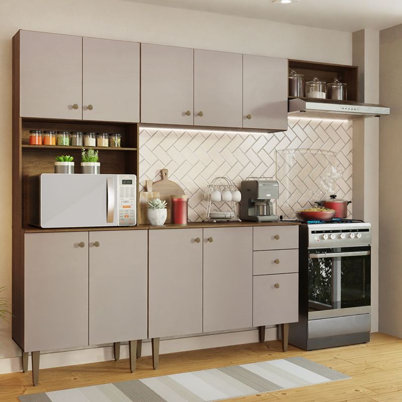 Cocina integral completa modular madesa gourmet 235cm mc 04