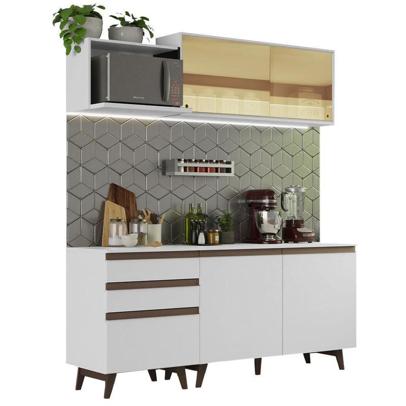 Cocina integral completa modular madesa reims 180cm blanco 3