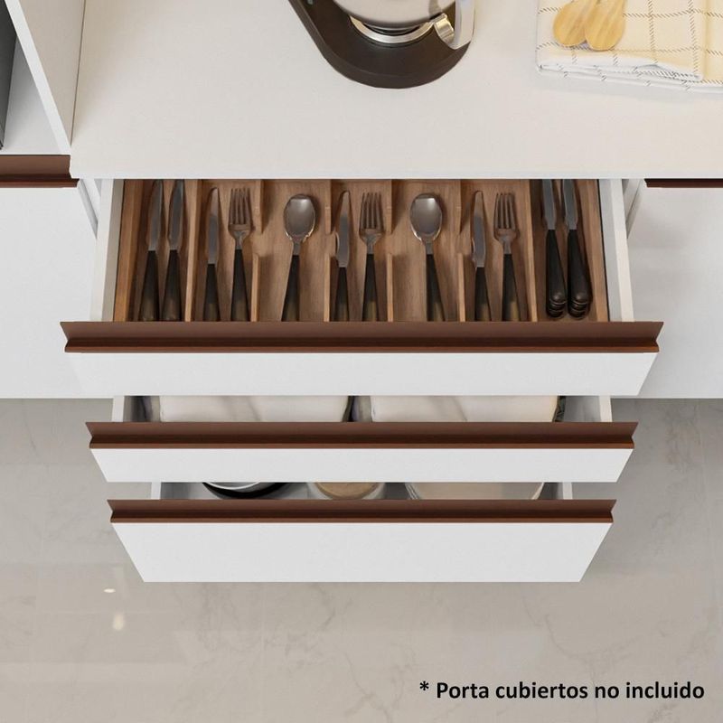 Cocina integral completa modular madesa reims 180cm blanco 3