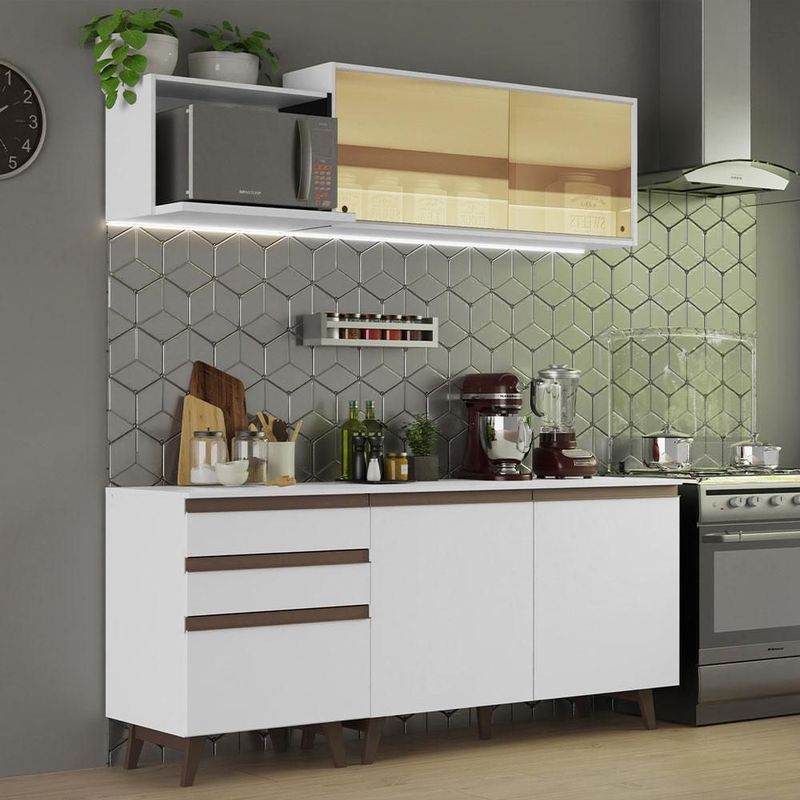 Cocina integral completa modular madesa reims 180cm blanco 3