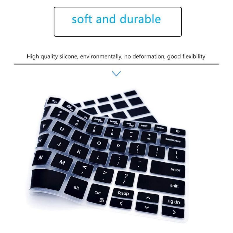 Funda de teclado MUBUY-GOL para Dell Inspiron 14 2 en 1 negra