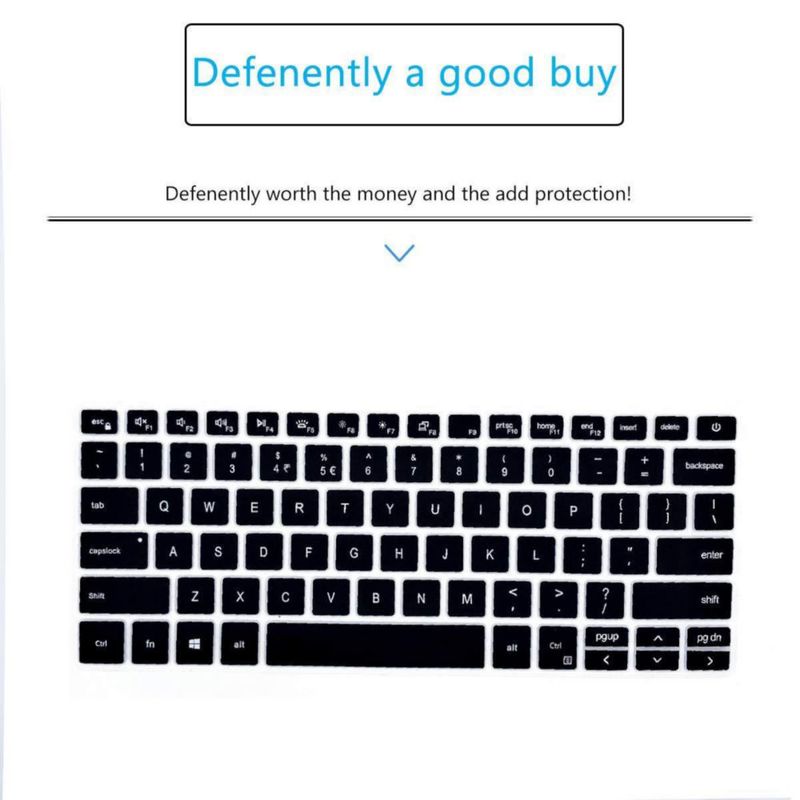 Funda de teclado MUBUY-GOL para Dell Inspiron 14 2 en 1 negra