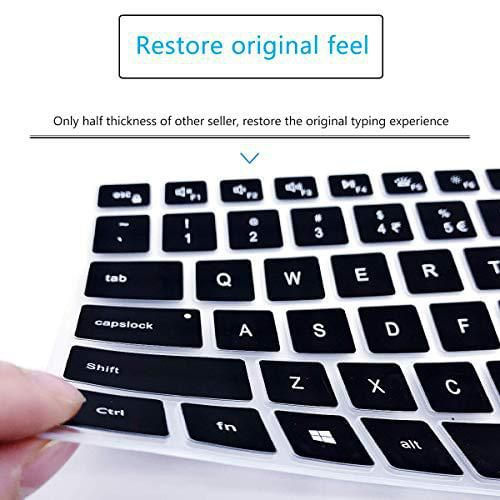 Funda de teclado MUBUY-GOL para Dell Inspiron 14 2 en 1 negra