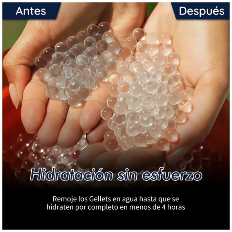 150000 Hidrogel Bolas Orbeez 7-8mm Munición Decoración, Color Blanco