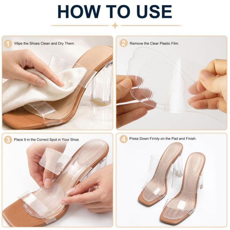 Inserto de Zapato Clasextr Almohadilla de Gel y Antideslizante
