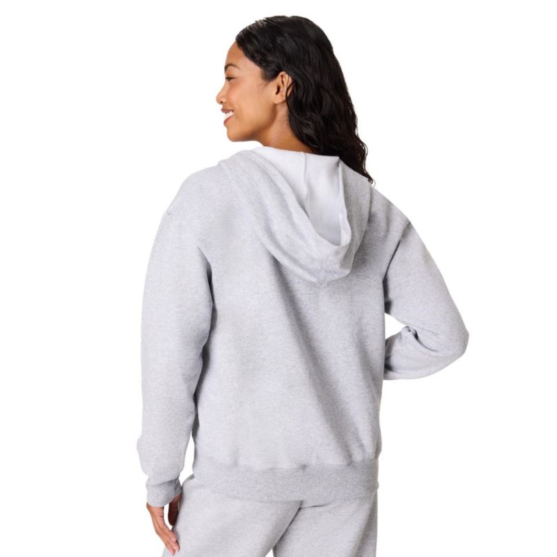 Sudadera con capucha Hanes Full‑Zip Light Steel – Talla grande