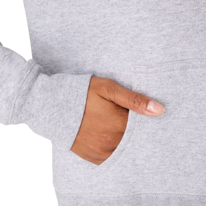 Sudadera con capucha Hanes Full‑Zip Light Steel – Talla grande