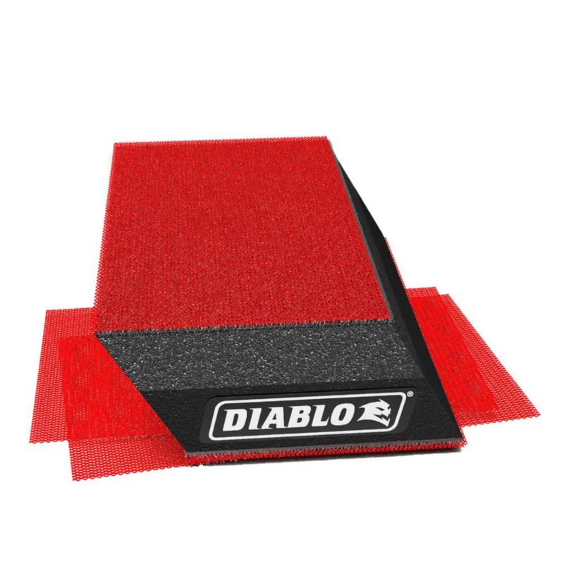 Bloque de lijar a mano Diablo angulado 7 x 13 cm grano 80-220