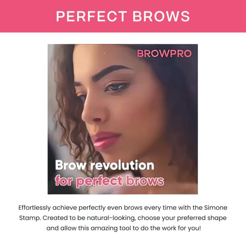 Estampilla para Cejas BrowPro Simone Marrón Oscuro Impermeable