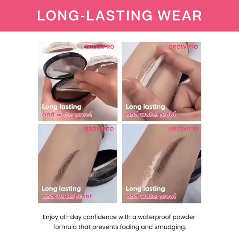 Estampilla para Cejas BrowPro Simone Marrón Oscuro Impermeable