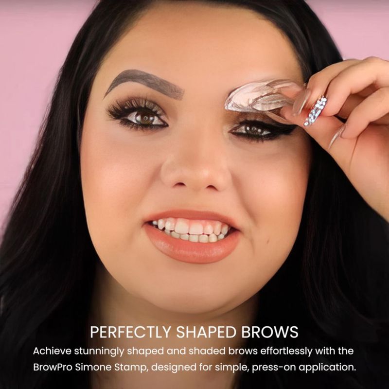 Estampilla para Cejas BrowPro Simone Marrón Oscuro Impermeable