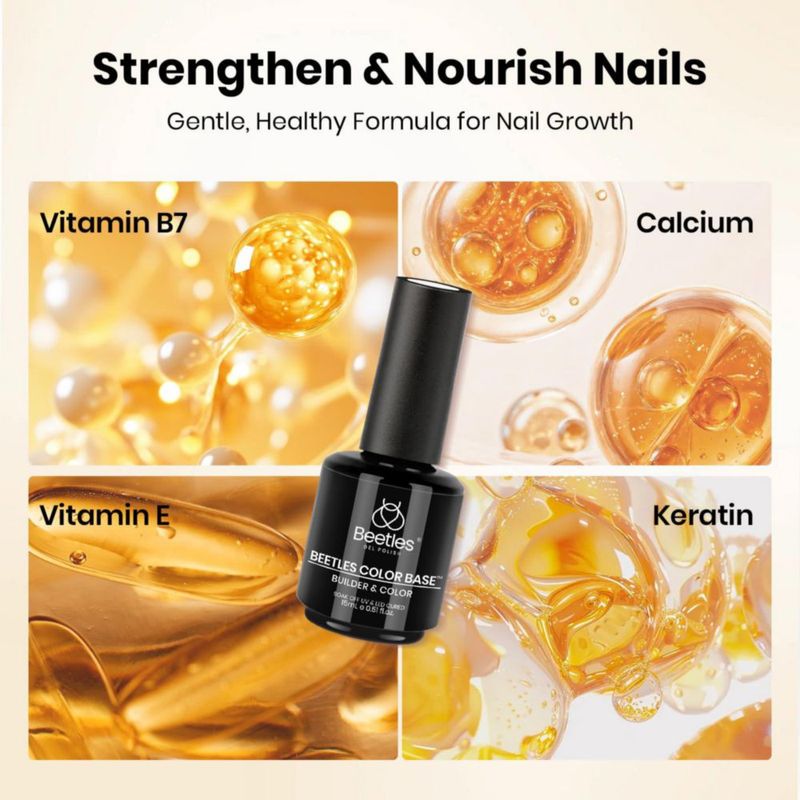 Gel Base Constructora Transparente 15 ml Beetles Gel Polish