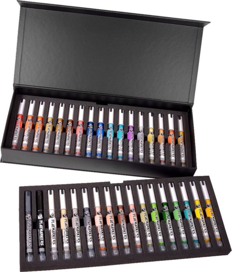Marcadores de pintura AK Interactive PLAYMARKERS Caja especial de 34 piezas