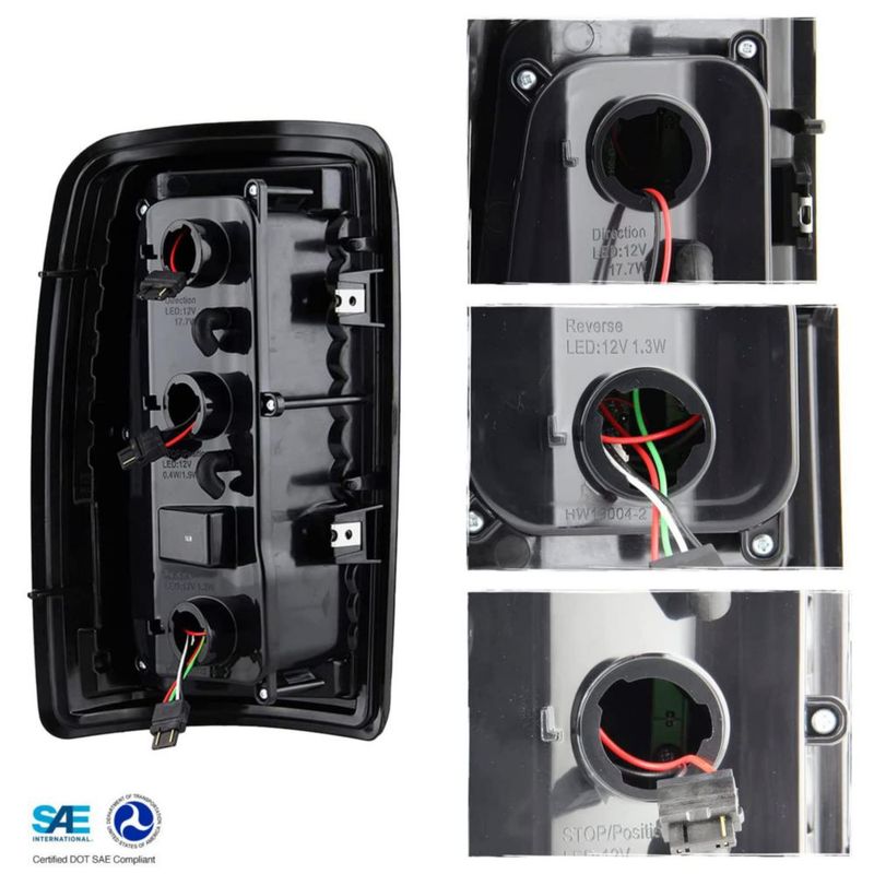 Luz trasera LED AKKON para Chevy Tahoe/Suburban/Yukon 2000‑2006 (par)