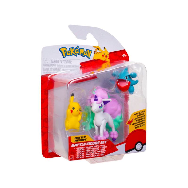 Figuras de juguete Pokémon 5 cm/75 cm Pack de 3 – Pikachu y más