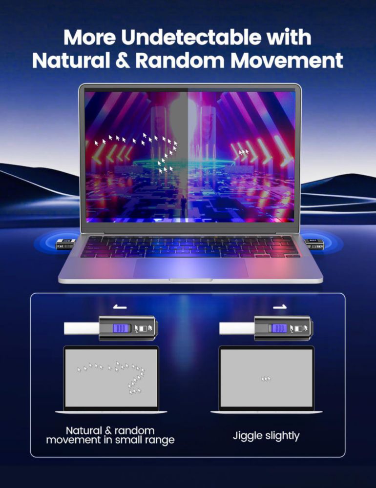 Movedor de ratón Vaydeer T5s USB de 3 botones negro