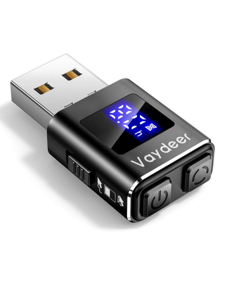 Movedor de ratón Vaydeer T5s USB de 3 botones negro
