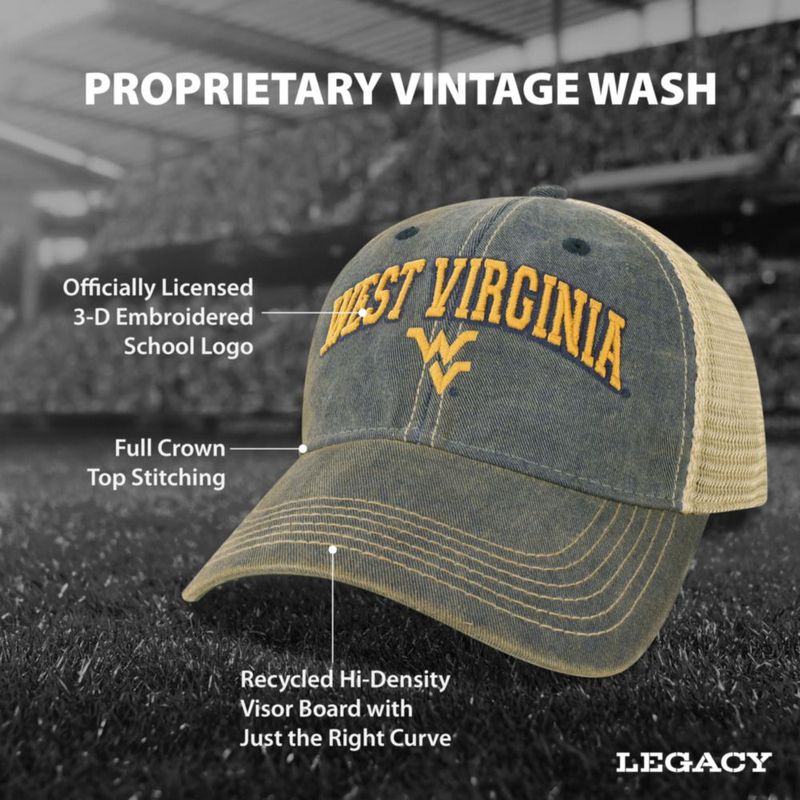 Gorra Legacy West Virginia Mountaineers (NCAA) de béisbol