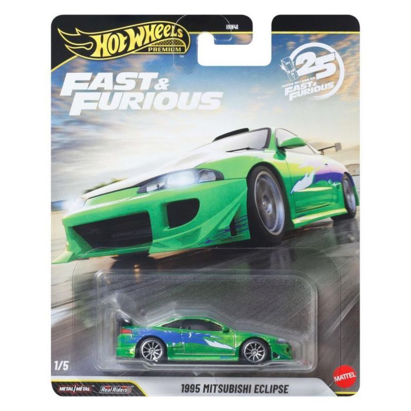 Hot Wheels Mitsubishi Eclipse 1/64 Fast & Furious Verde Lima