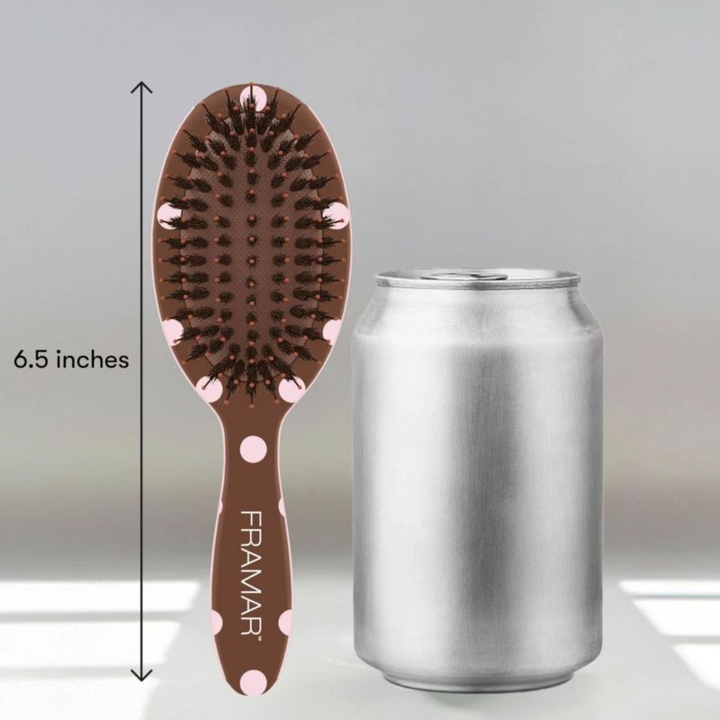 Cepillo de Cabello FRAMAR Mini de Viaje con Cerdas de Jabalí