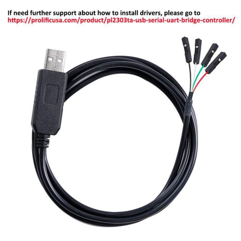 Adaptador USB a TTL DTECH 18 m 33 V Negro