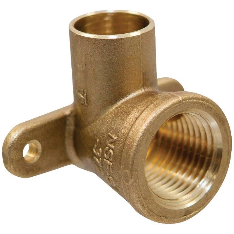 Codo Elkhart 3/4" 90° Compresión x Hembra con oreja caída