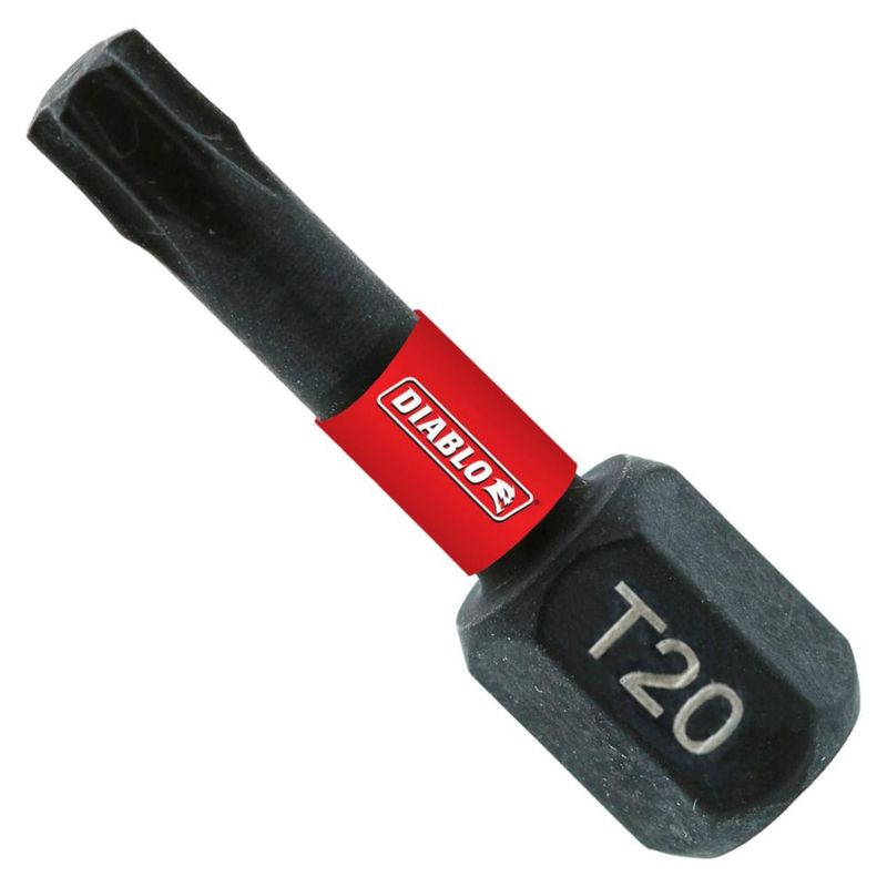 Brocas Torx Drive Diablo T20 de 1 pulgada paquete de 5