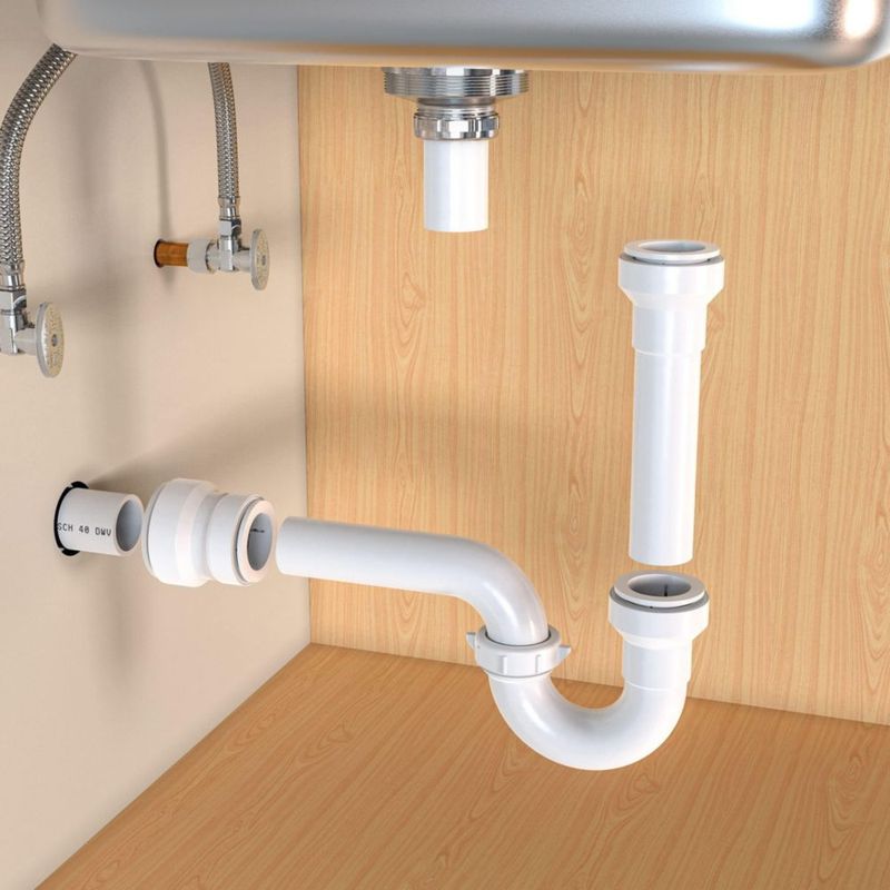 Tubo de extensión Plumb Pak de 1.5 pulgadas x 30 cm ajuste a presión blanco