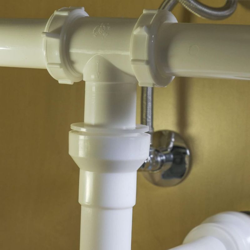 Tubo de extensión Plumb Pak de 1.5 pulgadas x 30 cm ajuste a presión blanco