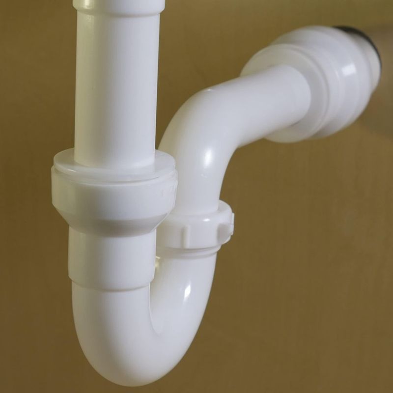 Tubo de extensión Plumb Pak de 1.5 pulgadas x 30 cm ajuste a presión blanco