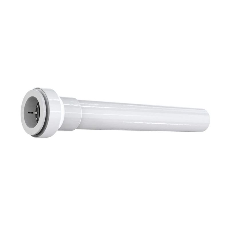 Tubo de extensión Plumb Pak de 1.5 pulgadas x 30 cm ajuste a presión blanco